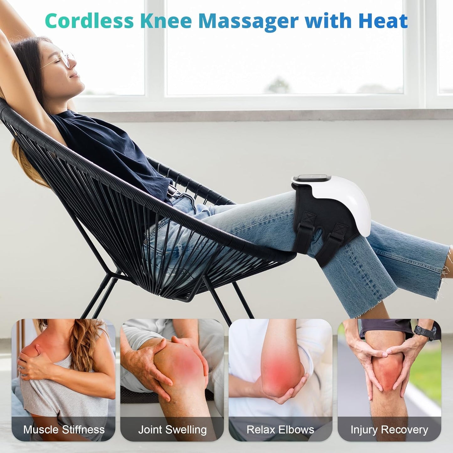 THRIVE Wellness Pulsewave Knee Massager, Pain Relief